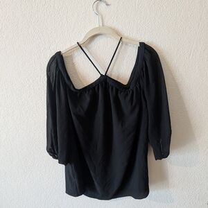 Elegant Black Women's Top